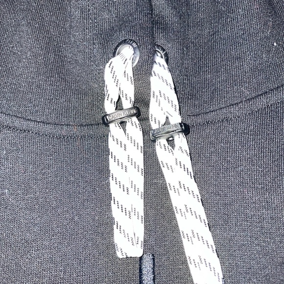 (SOLD) Black Crop Plus-Sized Calvin Klein Performance Hoodie - Picture 3 of 4